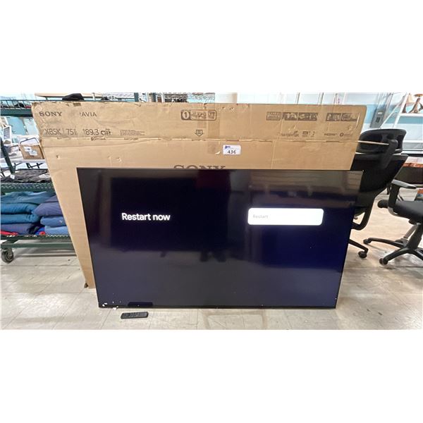 SONY BRAVIA X85K 75" LED TV WITH REMOTE & BOX