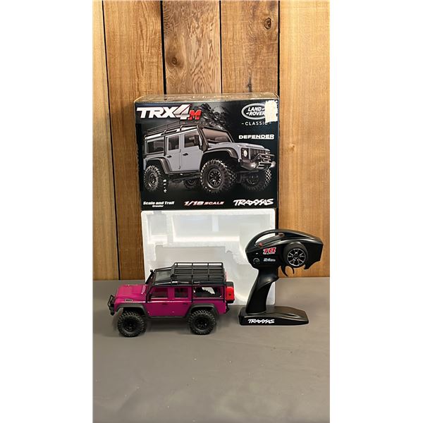 TRAXXAS 1/18 SCALE TRX-RM PINK R/C 4X4 LAND ROVER - *TESTED WORKING*