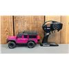 Image 2 : TRAXXAS 1/18 SCALE TRX-RM PINK R/C 4X4 LAND ROVER - *TESTED WORKING*