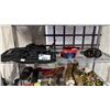 Image 1 : SHELF OF ASSORTED ITEMS INCLUDING; OGIO FLIGHT VEST, BLIZ SKI GLASSES & SPY SKI GOGGLES