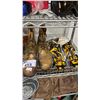 Image 4 : SHELF OF ASSORTED ITEMS INCLUDING; FLARES, ICE CLIMBER BOOT SPIKES, HAND TOOLS & MORE
