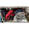Image 2 : SHELF OF ASSORTED ITEMS INCLUDING; SHOE CARE PRODUCTS, AUTOMOTIVE WASHING SPONGES, SURVIVAL GEAR &
