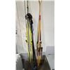 Image 2 : 2 PAIRS OF FISCHER SKIS WITH 2 PAIRS OF POLES, 2 PAIRS OF BOOTS & ASSORTED SKI CARE PRODUCTS