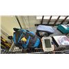 Image 2 : SHELF OF ASSORTED ITEMS INCLUDING; OMRON HEALTH MANAGEMENT SYSTEM, MAKITA CORDLESS DRILL WITH 2