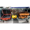 Image 1 : SHELF OF ASSORTED ITEMS INCLUDING; 2 ASSORTED PELICAN CASES & VINTAGE LEATHER BRIEFCASE