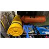 Image 2 : SHELF OF ASSORTED ITEMS INCLUDING; WATERPROOF BAG, TENTS, FOAM MAT & MORE