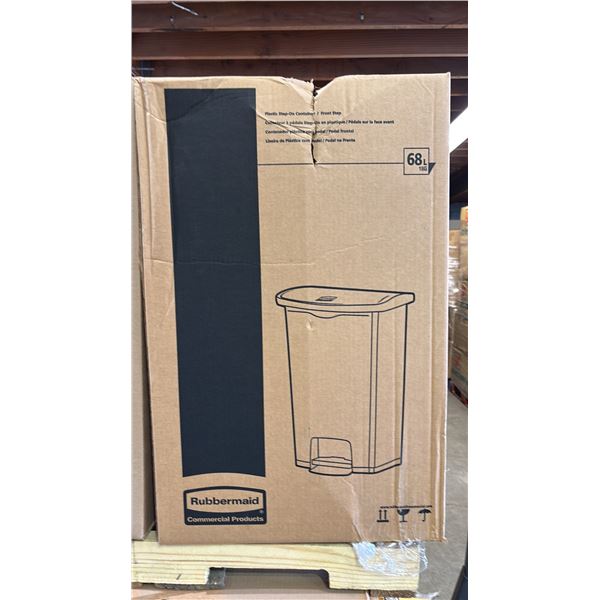 *NEW IN BOX* RUBBERMAID SLIM JIM 68L PLASTIC STEP-ON CONTAINER