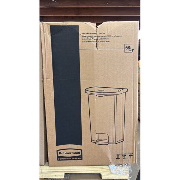 *NEW IN BOX* RUBBERMAID SLIM JIM 68L PLASTIC STEP-ON CONTAINER