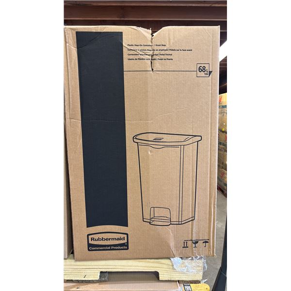 *NEW IN BOX* RUBBERMAID SLIM JIM 68L PLASTIC STEP-ON CONTAINER