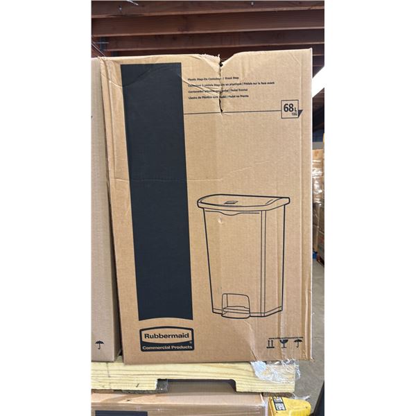 *NEW IN BOX* RUBBERMAID SLIM JIM 68L PLASTIC STEP-ON CONTAINER