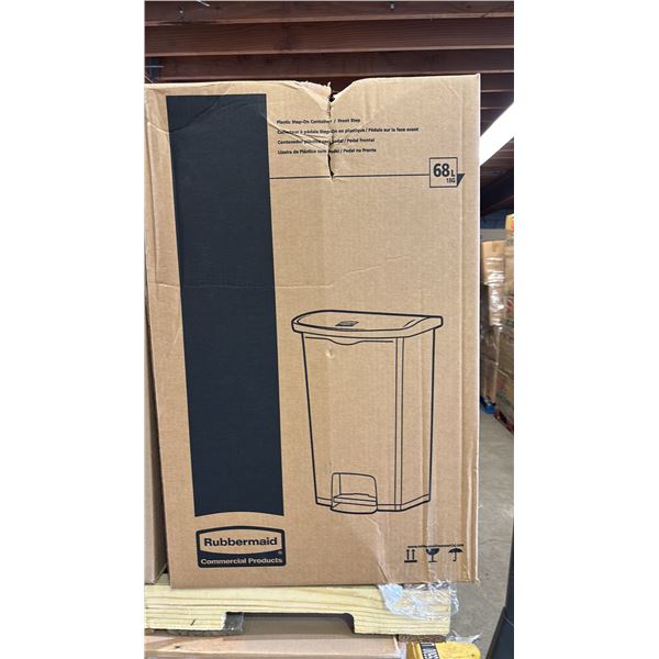 *NEW IN BOX* RUBBERMAID SLIM JIM 68L PLASTIC STEP-ON CONTAINER