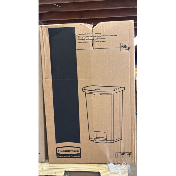 *NEW IN BOX* RUBBERMAID SLIM JIM 68L PLASTIC STEP-ON CONTAINER
