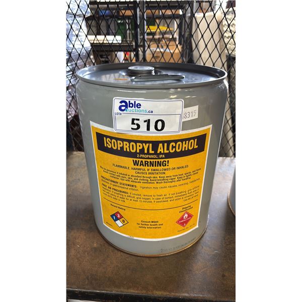 5 GALLON PAIL OF ISOPROPYL ALCOHOL