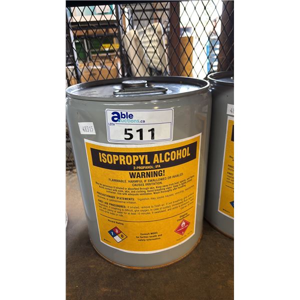 5 GALLON PAIL OF ISOPROPYL ALCOHOL