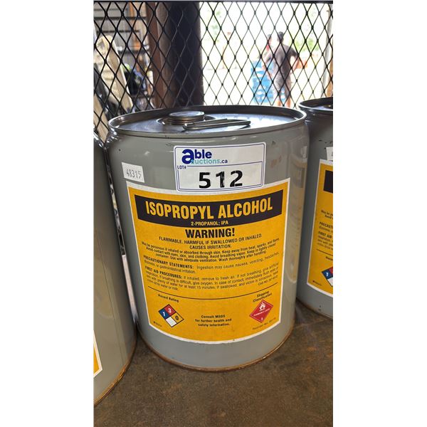 5 GALLON PAIL OF ISOPROPYL ALCOHOL