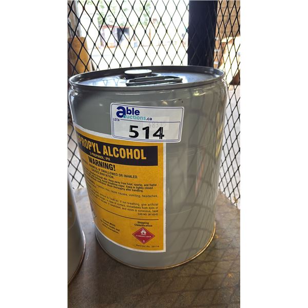 5 GALLON PAIL OF ISOPROPYL ALCOHOL
