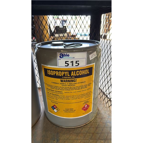 5 GALLON PAIL OF ISOPROPYL ALCOHOL