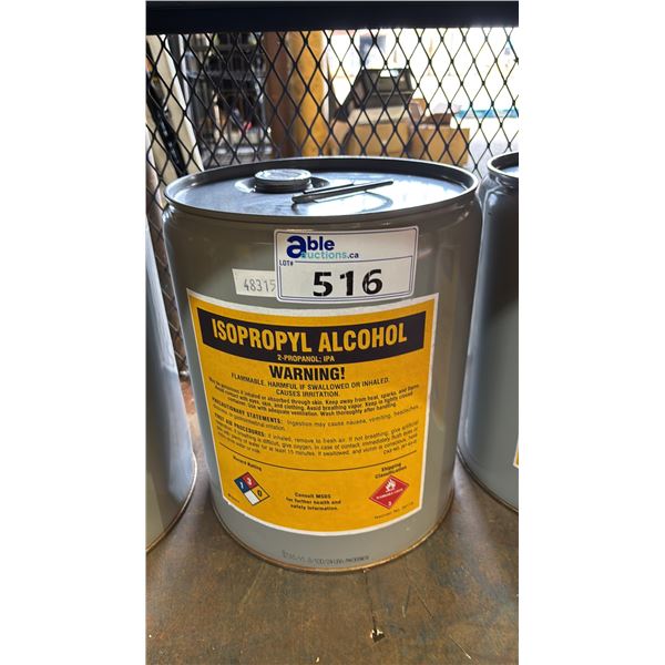 5 GALLON PAIL OF ISOPROPYL ALCOHOL