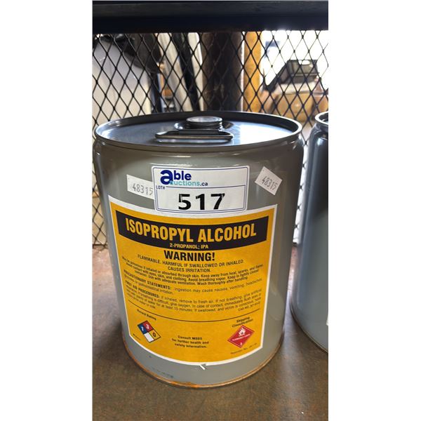 5 GALLON PAIL OF ISOPROPYL ALCOHOL