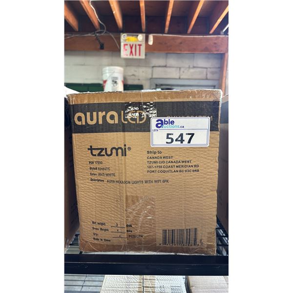 *NEW* BOX OF 4 TZUMI AURA LED HEXGLOW LED LIGHTS WITH WIFI