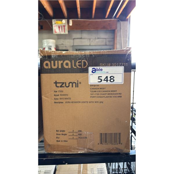 *NEW* BOX OF 4 TZUMI AURA LED HEXGLOW LED LIGHTS WITH WIFI