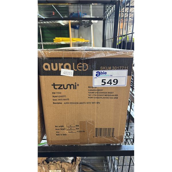 *NEW* BOX OF 4 TZUMI AURA LED HEXGLOW LED LIGHTS WITH WIFI
