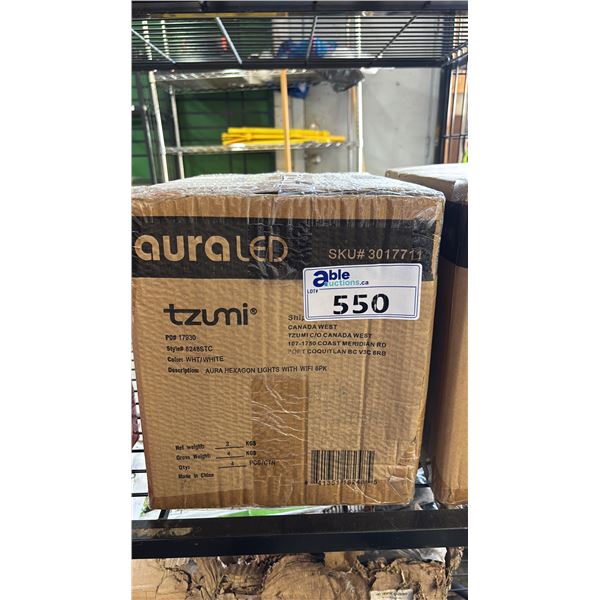 *NEW* BOX OF 4 TZUMI AURA LED HEXGLOW LED LIGHTS WITH WIFI