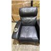 Image 2 : *TESTED WORKING* LEATHER ELECTRIC RECLINER THEATER SEATING WITH CUPHOLDERS & POWER CORDS (SOME