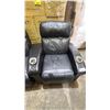 Image 3 : *TESTED WORKING* LEATHER ELECTRIC RECLINER THEATER SEATING WITH CUPHOLDERS & POWER CORDS (SOME