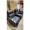 Image 4 : *TESTED WORKING* LEATHER ELECTRIC RECLINER THEATER SEATING WITH CUPHOLDERS & POWER CORDS (SOME