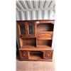Image 1 : BUFFET & HUTCH WITH LEAD GLASS DOORS & INTERIOR LIGHTING 60" X 18" X 72"