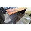 Image 1 : 3-DRAWER WOOD EXECUTIVE DESK 72" X 36" X 30"