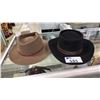 Image 1 : STETSON COWBOY HAT & AKUBRA STOCKMAN HAT