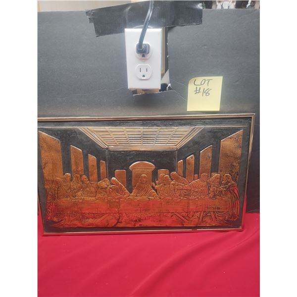 Brass Etched Last supper Art