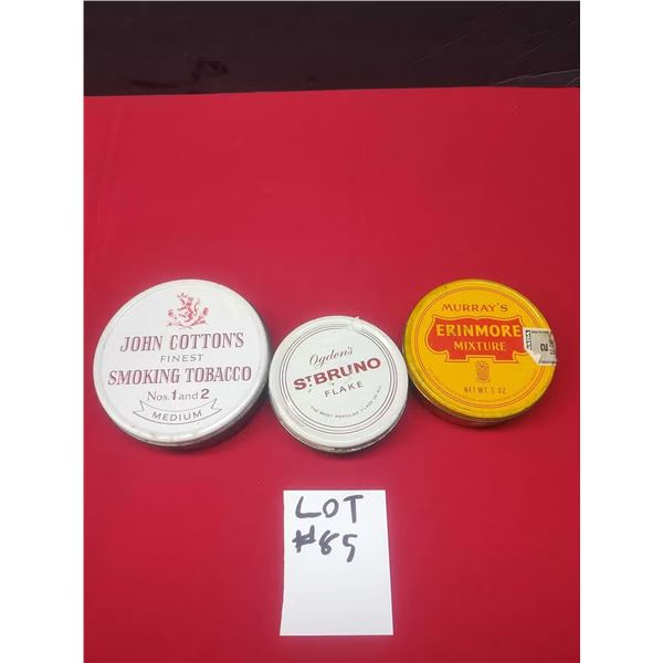 Small Tobacco Tin Lot