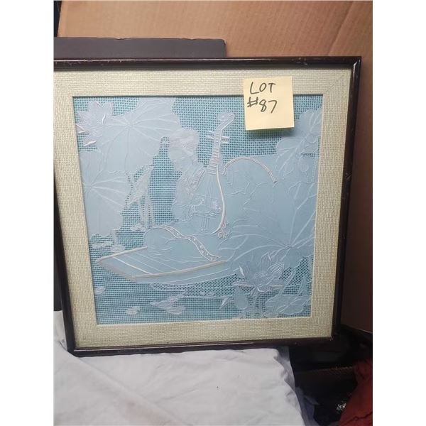 Asian Themed Stitched Art