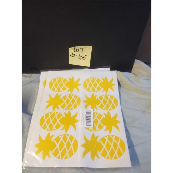 Pineapple Decor Stickers