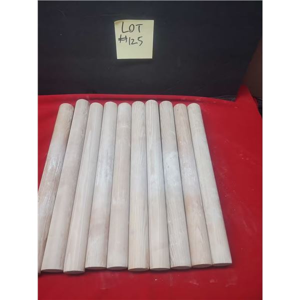 Clay Wooden Rolling Pins Lot 2