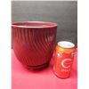 Image 2 : Red Swirl Flower Pot