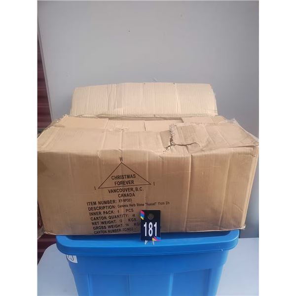 Ceramic Stones With Herb "Fennel" Engraved Lot 1