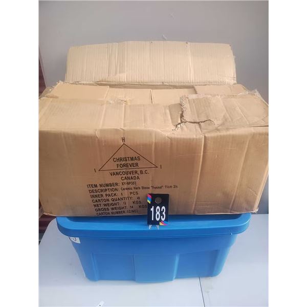 Ceramic Stones With Herb "Fennel" Engraved Lot 3