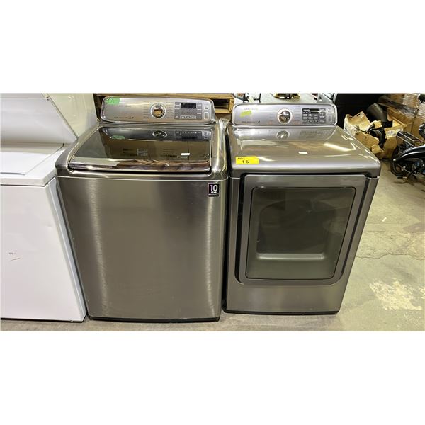 SAMSUNG WASHER & DRYER SET: WASHER IS TOP LOAD