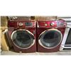 Image 1 : SAMUNG RED FRONT LOAD WASHER & DRYER SET