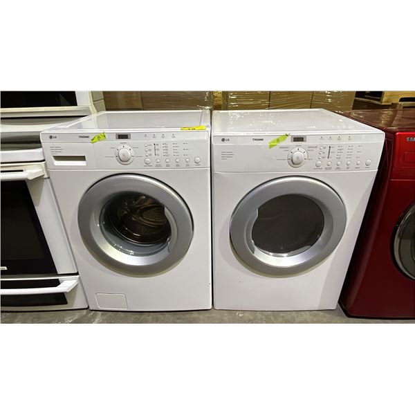 LG TROMM FRONT LOAD WASHER & DRYER SET