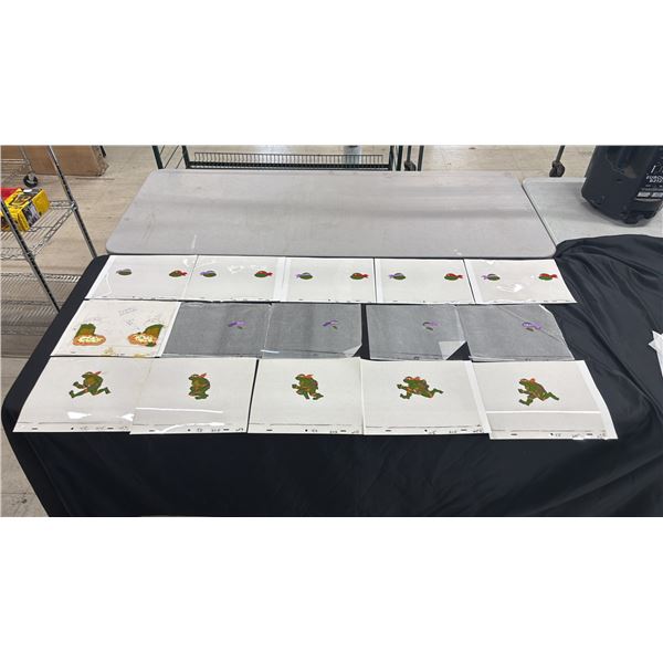 COLLECTION OF VINTAGE "TEENAGE MUTANT NINJA TURTLES" ANIMATION CELS