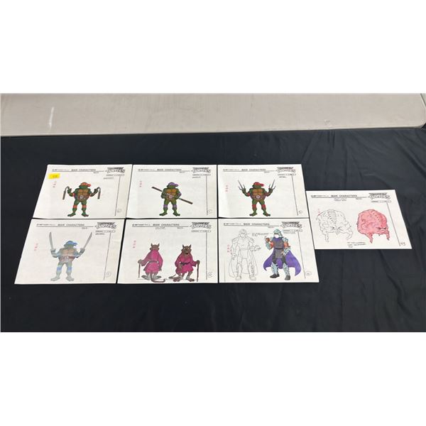 (5) VINTAGE "TEENAGE MUTANT NINJA TURTLES" CHARACTER STUDIES