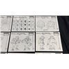 Image 11 : FOLDER OF ASSORTED VINTAGE "TEENAGE MUTANT NINJA TURTLES" CHARACTER MODEL STUDIES