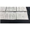 Image 14 : FOLDER OF ASSORTED VINTAGE "TEENAGE MUTANT NINJA TURTLES" CHARACTER MODEL STUDIES