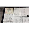 Image 2 : FOLDER OF ASSORTED VINTAGE "TEENAGE MUTANT NINJA TURTLES" CHARACTER MODEL STUDIES
