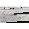 Image 6 : FOLDER OF ASSORTED VINTAGE "TEENAGE MUTANT NINJA TURTLES" CHARACTER MODEL STUDIES